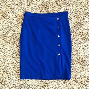 The Limited blue pencil skirt